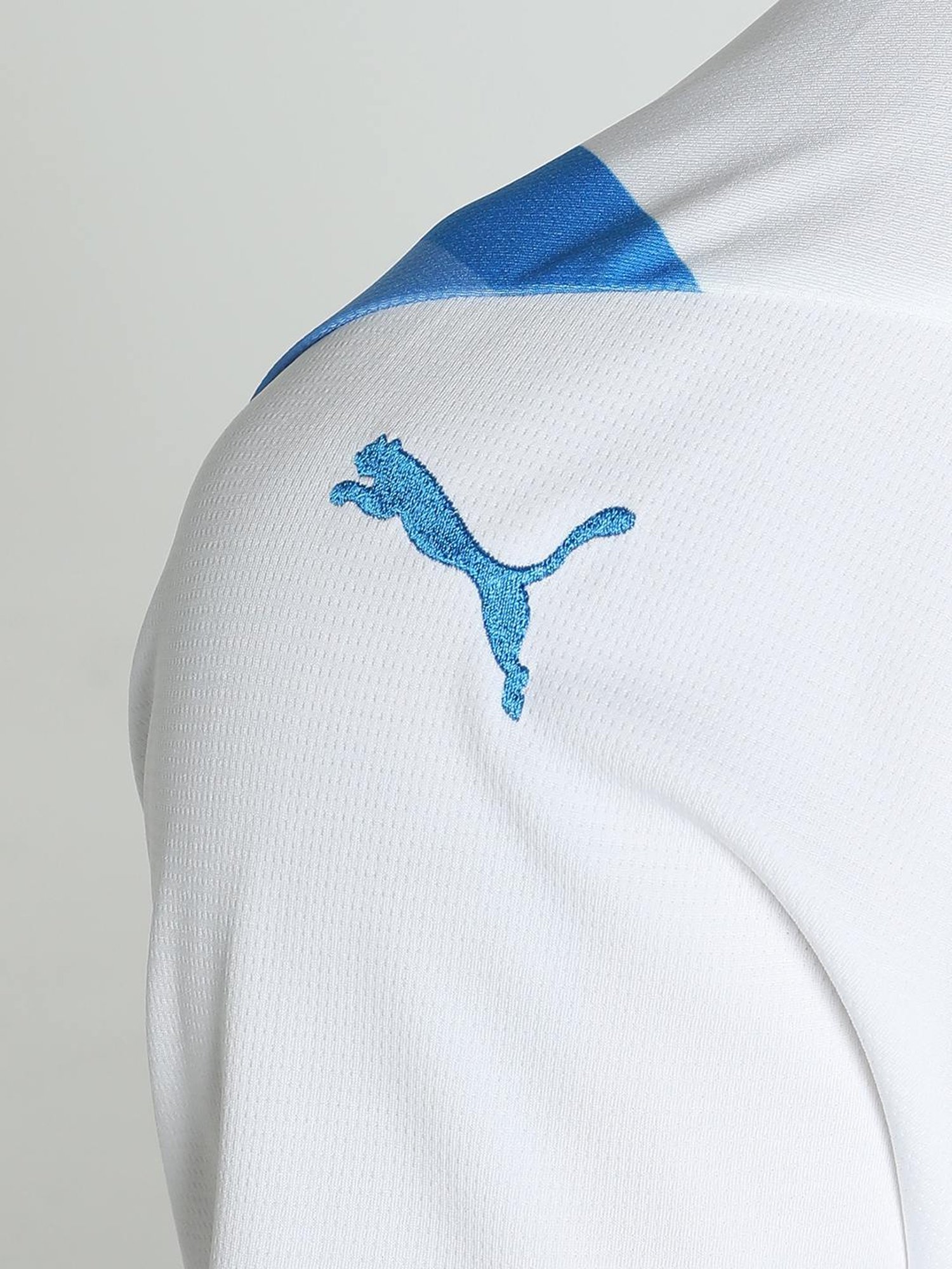 Puma Al Hilal SFC Neymar White-Ignite Blue Regular Fit Printed Sports T-Shirt