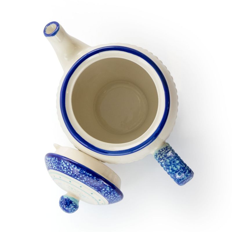 Meritage Navis 9.5 Inch Ceramic Teapot with Lid