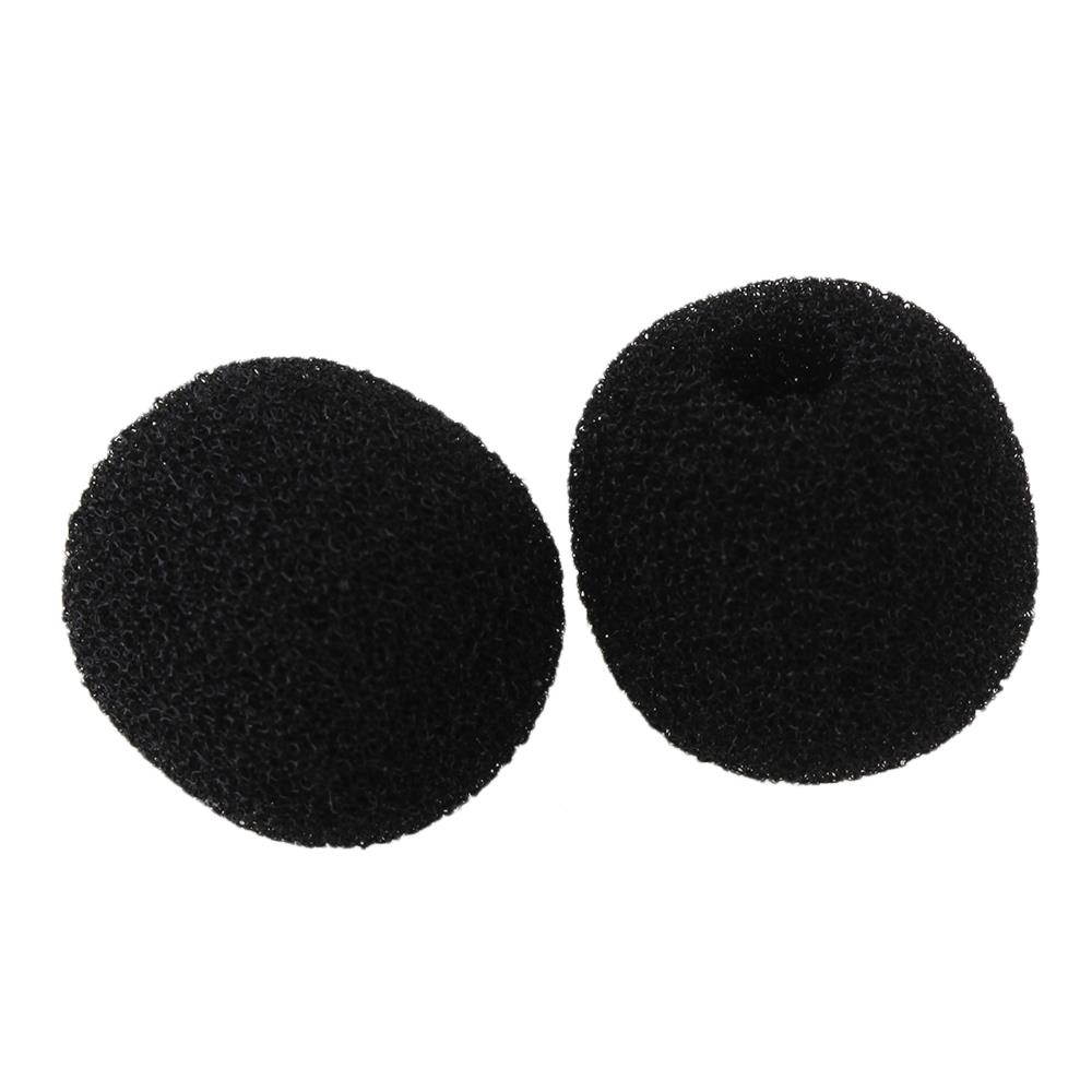 BQLZR Black Loudspeaker Lapel Microphone Wind Shield Mic Sponge Cover EY-M01 Set of 10