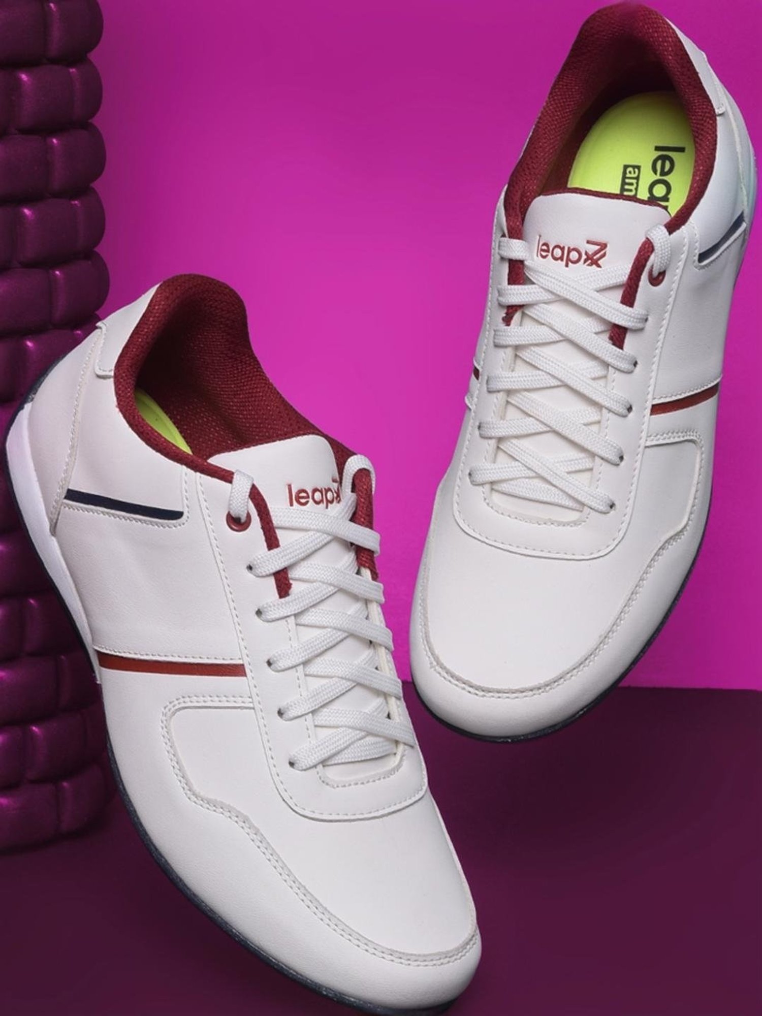 Leap7X by Liberty Men's White Running Shoes