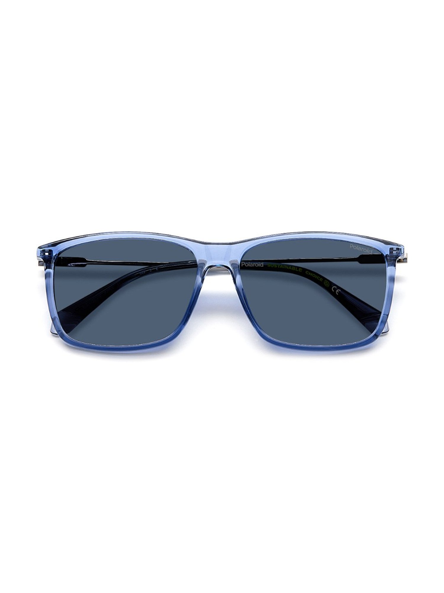 Polaroid Blue Rectangular Sunglasses for Men