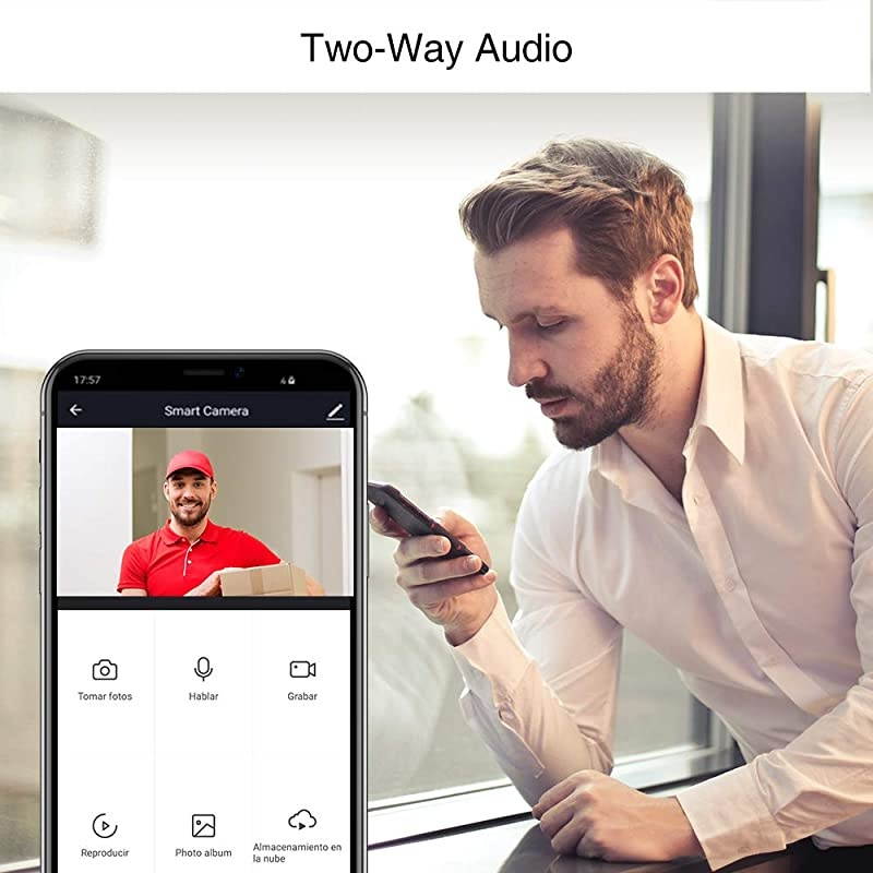 Wireless Outdoor Security Camera, WiFi Solar and Rechargeable Battery Indoor Home Security Camera, Alexa/Google Home, 1080P, Night Vision, 2-Way Audio, Motion Detect, IP65 Waterproof, Cloud/SD