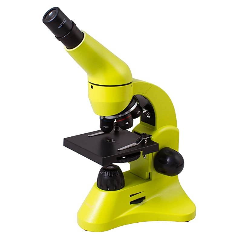 Rainbow 50L Lime Lightweight Student Microscope 40800x with Experiment Kit and Storage Case