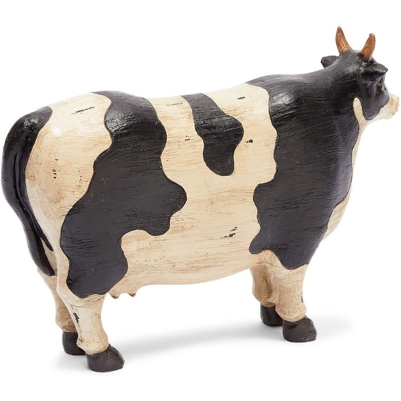 Farmlyn Creek Rustic Farm Animal Decor Cow Figurine Resin Statue 10.8"x7"x2.8"