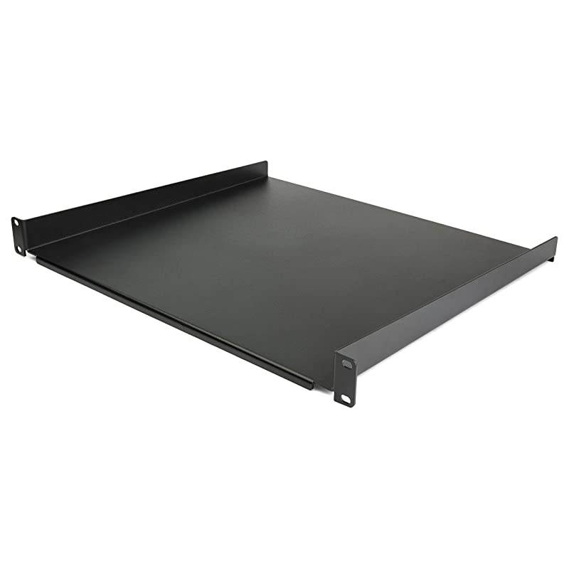 com 1U Server Rack Mount Shelf - 16" Deep Steel Universal Cantilever Tray for 19" Network Equipment Rack - 44.2 lb (CABSHELF116)