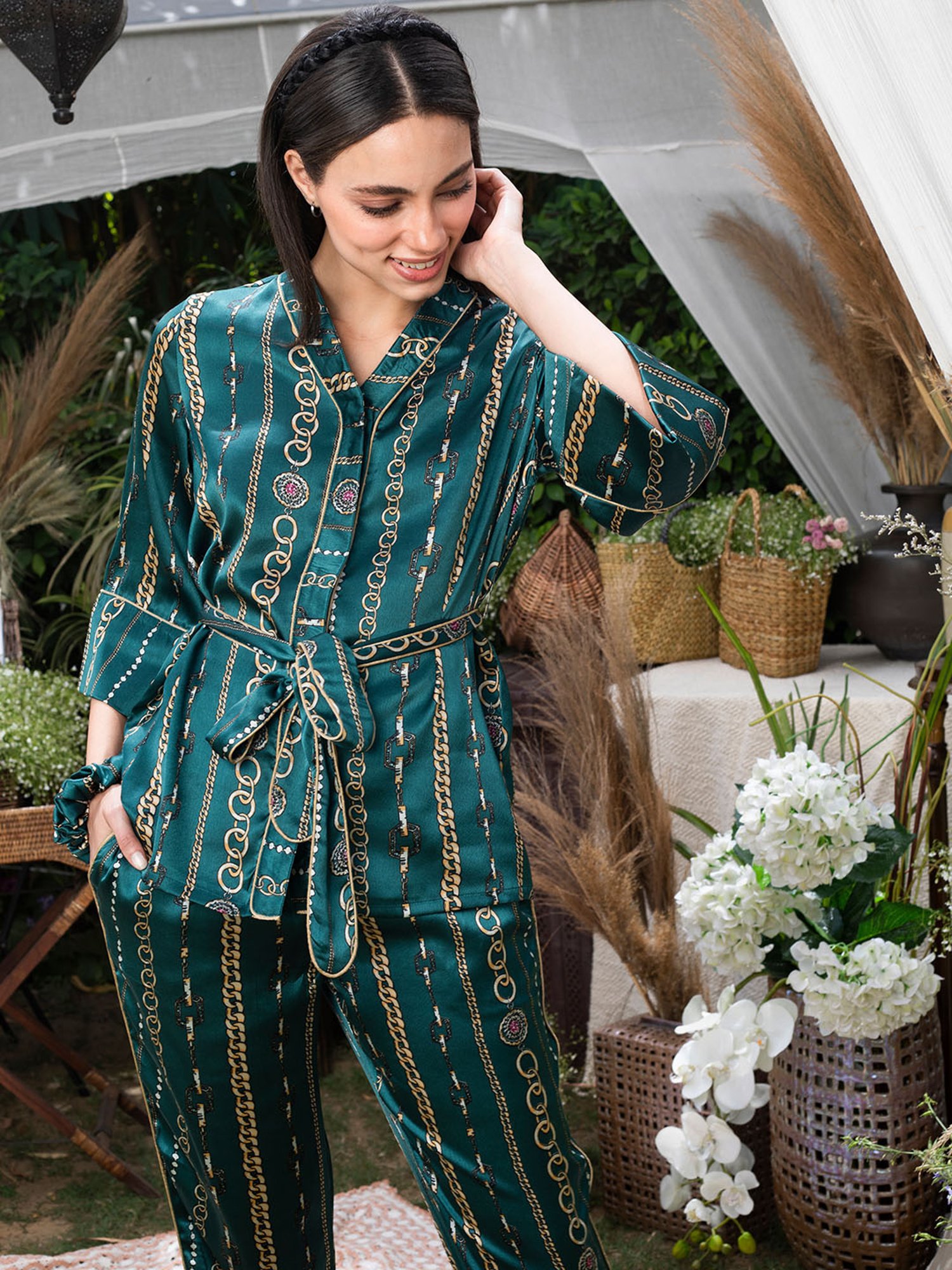 Dusk Attire Blue Unchained Gem Co-ord Set