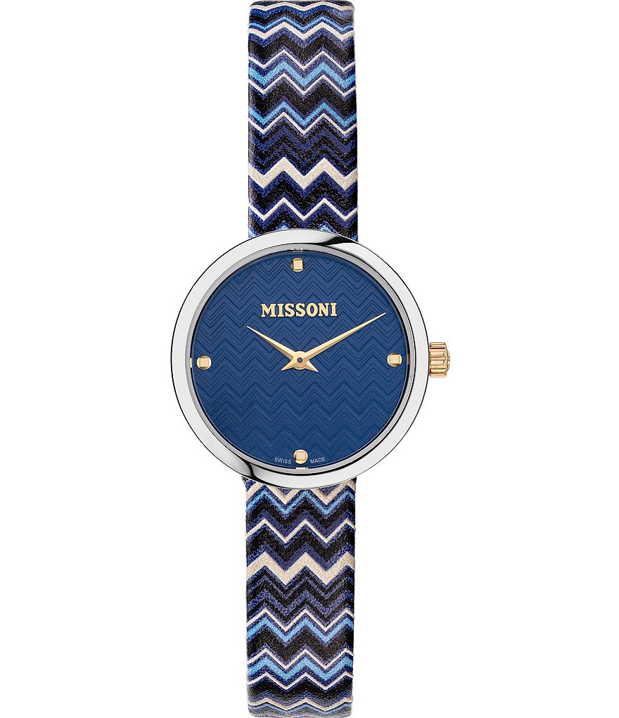 Missoni M1 Joyful Two Tone Leather Watch