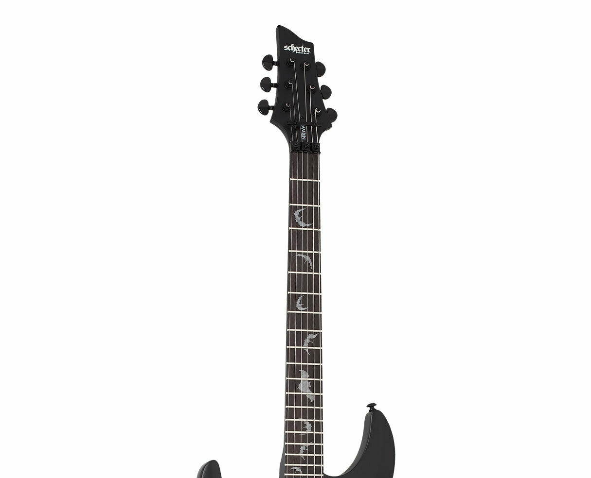Schecter Damien-6 FR Left Handed Satin Black