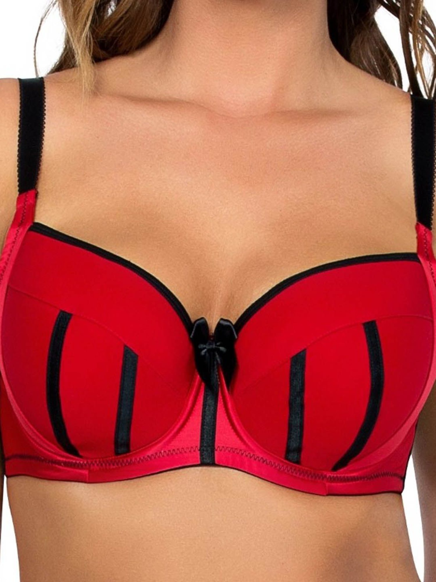 PARFAIT Red & Black Under Wired Padded Full Coverage Bra