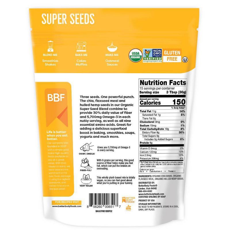BetterBody Foods Super Seed Blend - 16oz