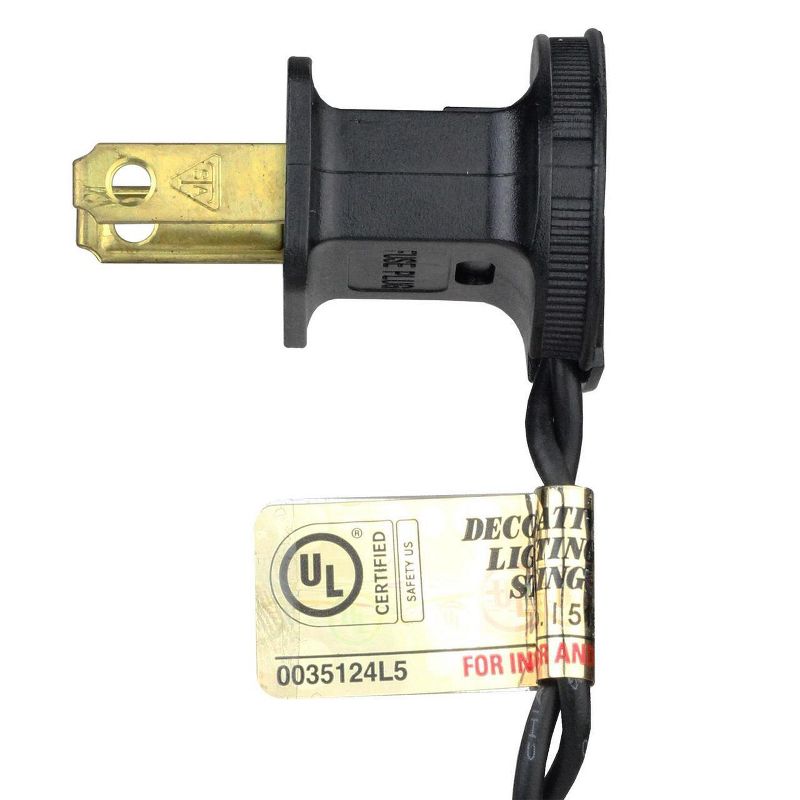 Northlight 50 Count Opaque Green Mini Christmas Light Set, 24.5 ft Black Wire