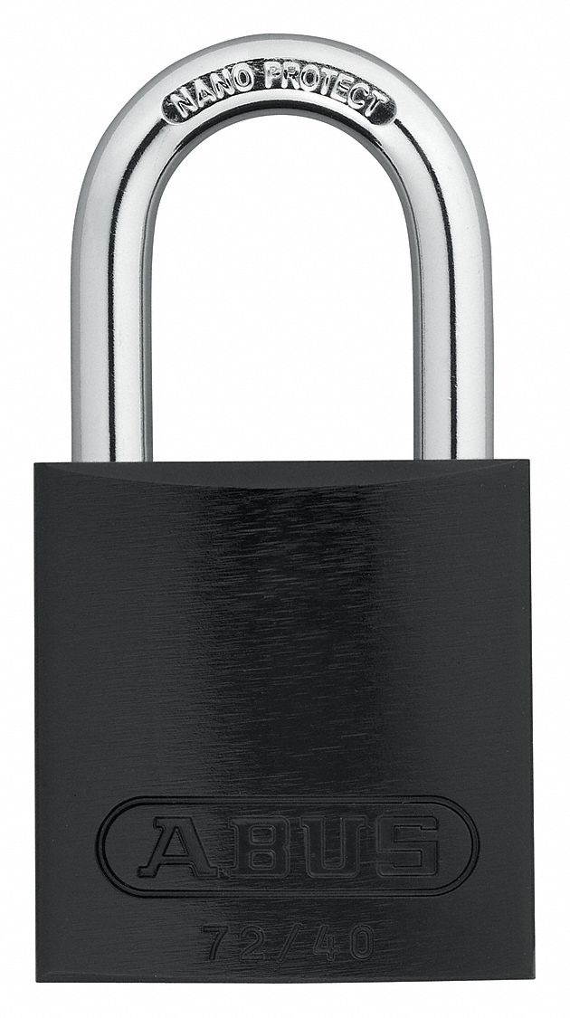 Abus Lockout Padlock,KD,Black,1-1/2"H  72 /40 KD Black