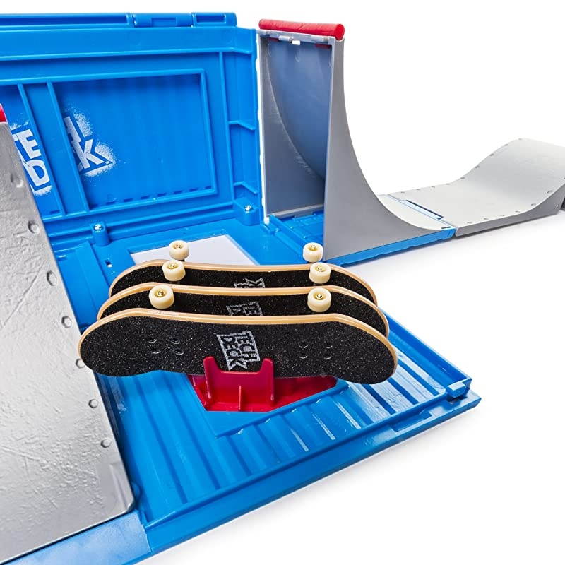 Transforming SK8 Container Pro Modular Skatepark and Board for Ages 6 and Up Edition May Vary Multicolor