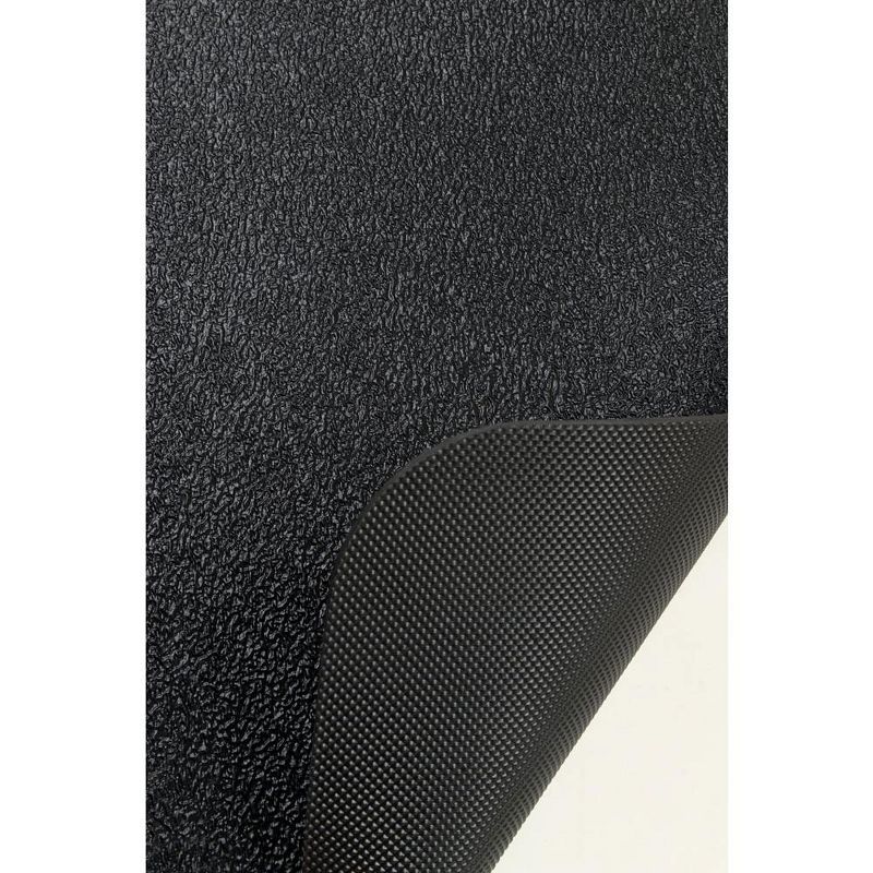 1'4"x2'4" Rectangle Indoor and Outdoor Polyurethane Floor Mat Black - PiccoCasa