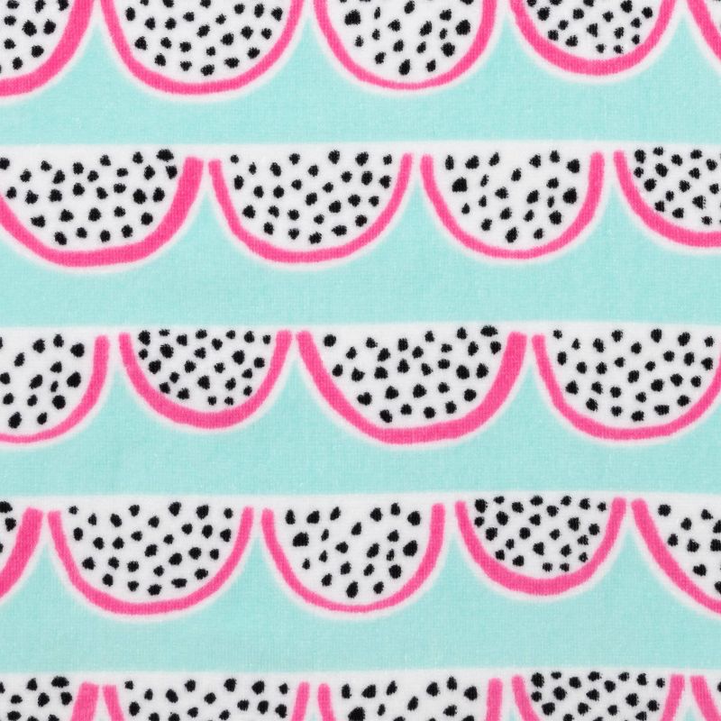 Dragon Fruit Printed Beach Towel Aqua - Sun Squad™