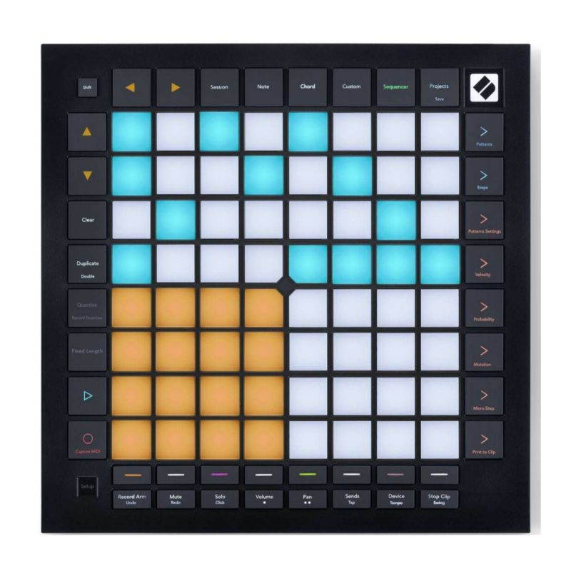 Novation Launchpad Pro MK3 with Over-Ear Headphones & Knox 3.0 4 Port USB Hub