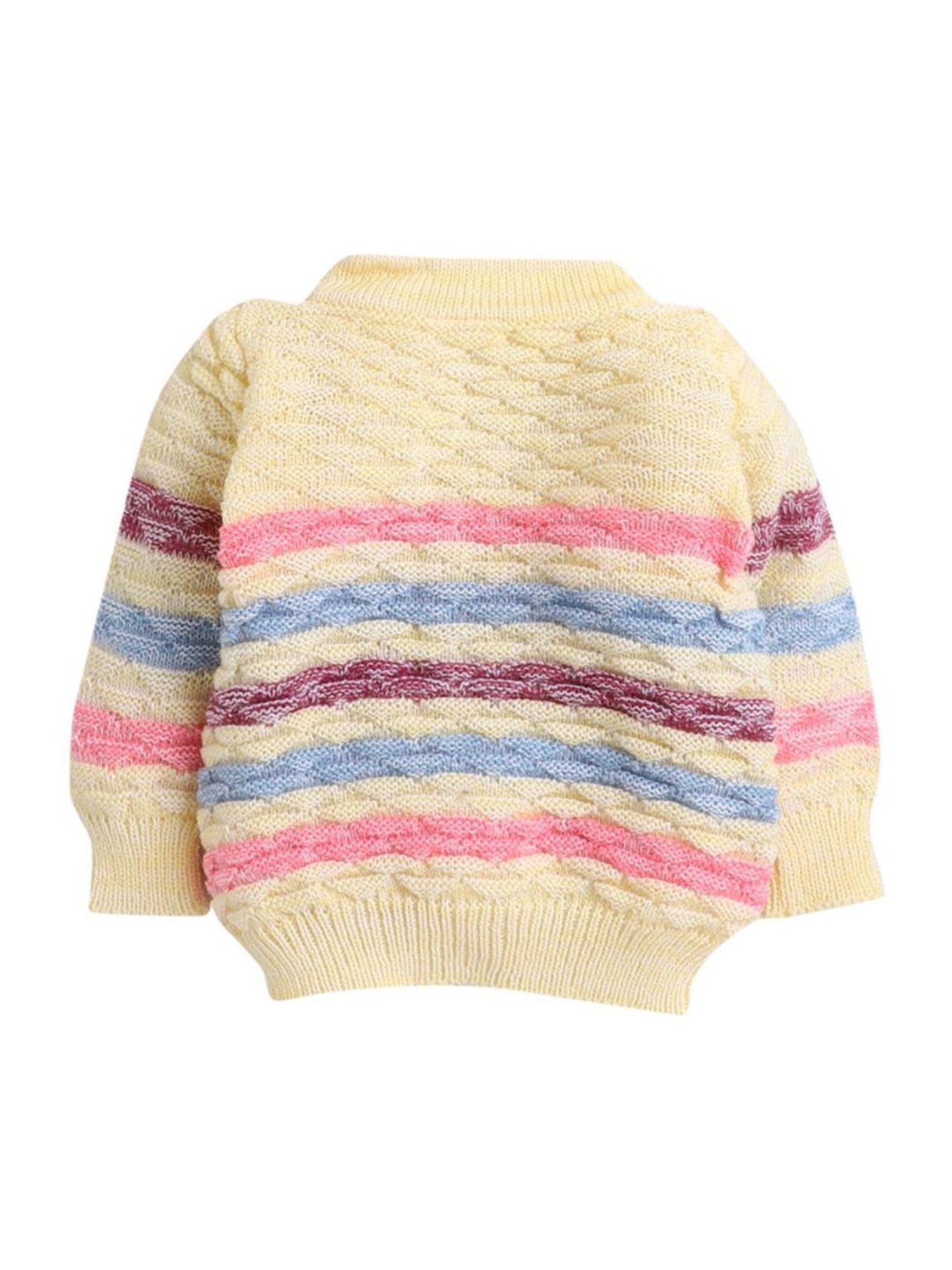 Pantaloons Baby Brown Cotton Printed Full Sleeves Sweater