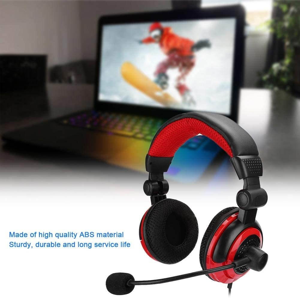 M ugast Wired Gaming Headset, 3.5mm HiFi Stereo Bass Headphone Earphone with Adjustable Headband for PS4 Tablet Laptop Notebook