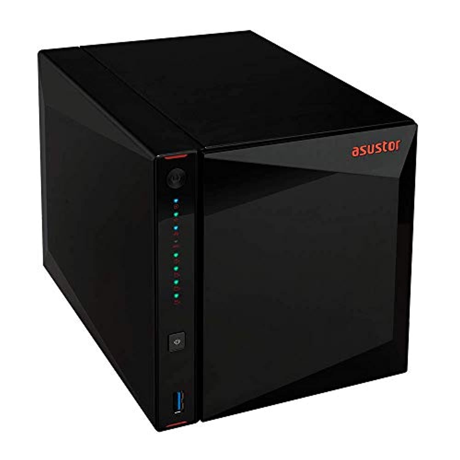 Asustor AS5304T - 4 Bay NAS, 1.5GHz Quad-Core, 2 2.5GbE Port, 4GB RAM DDR4, Gaming Network Attached Storage, Personal Private Cloud (Diskless) (AS5304T)