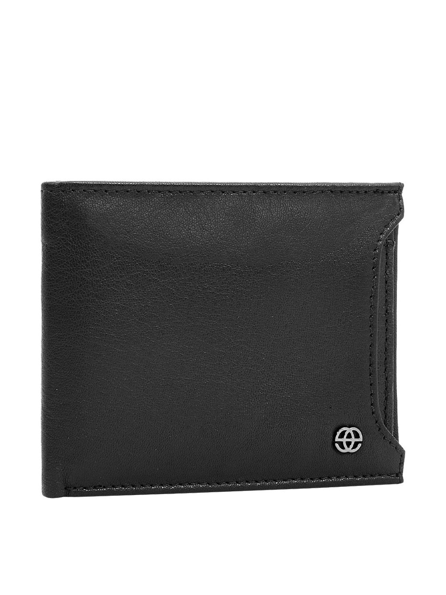 Eske Black Solid Bi-Fold Wallet for Men