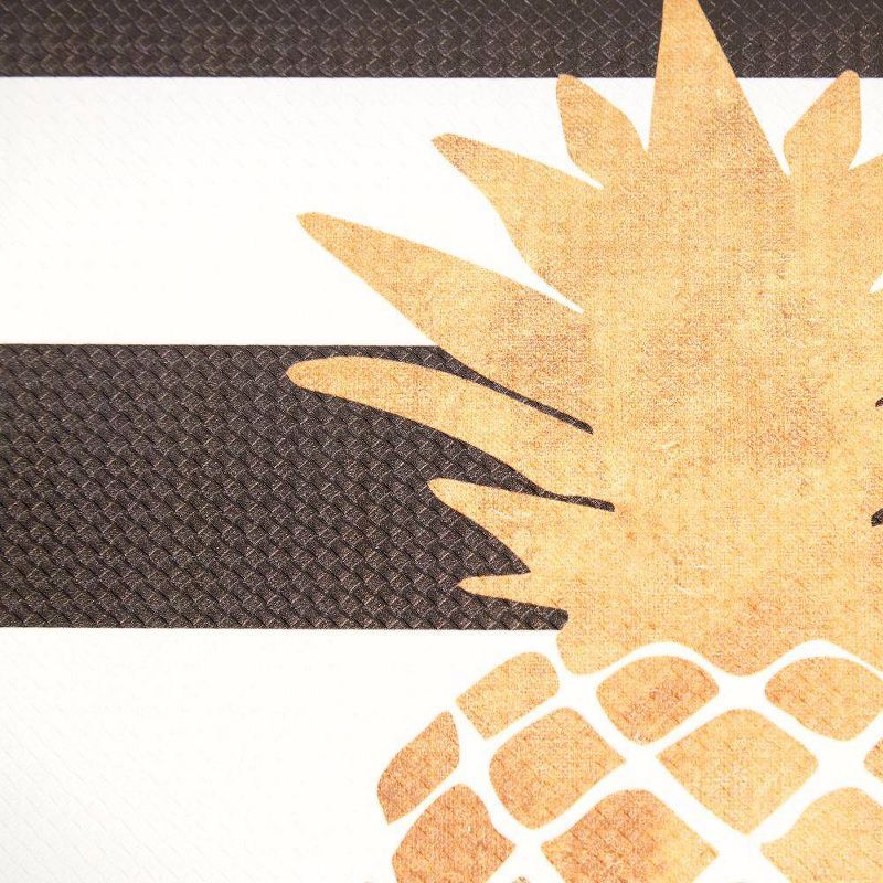Nicole Miller 20" x 39" New York Gold Pineapple Kitchen Mat