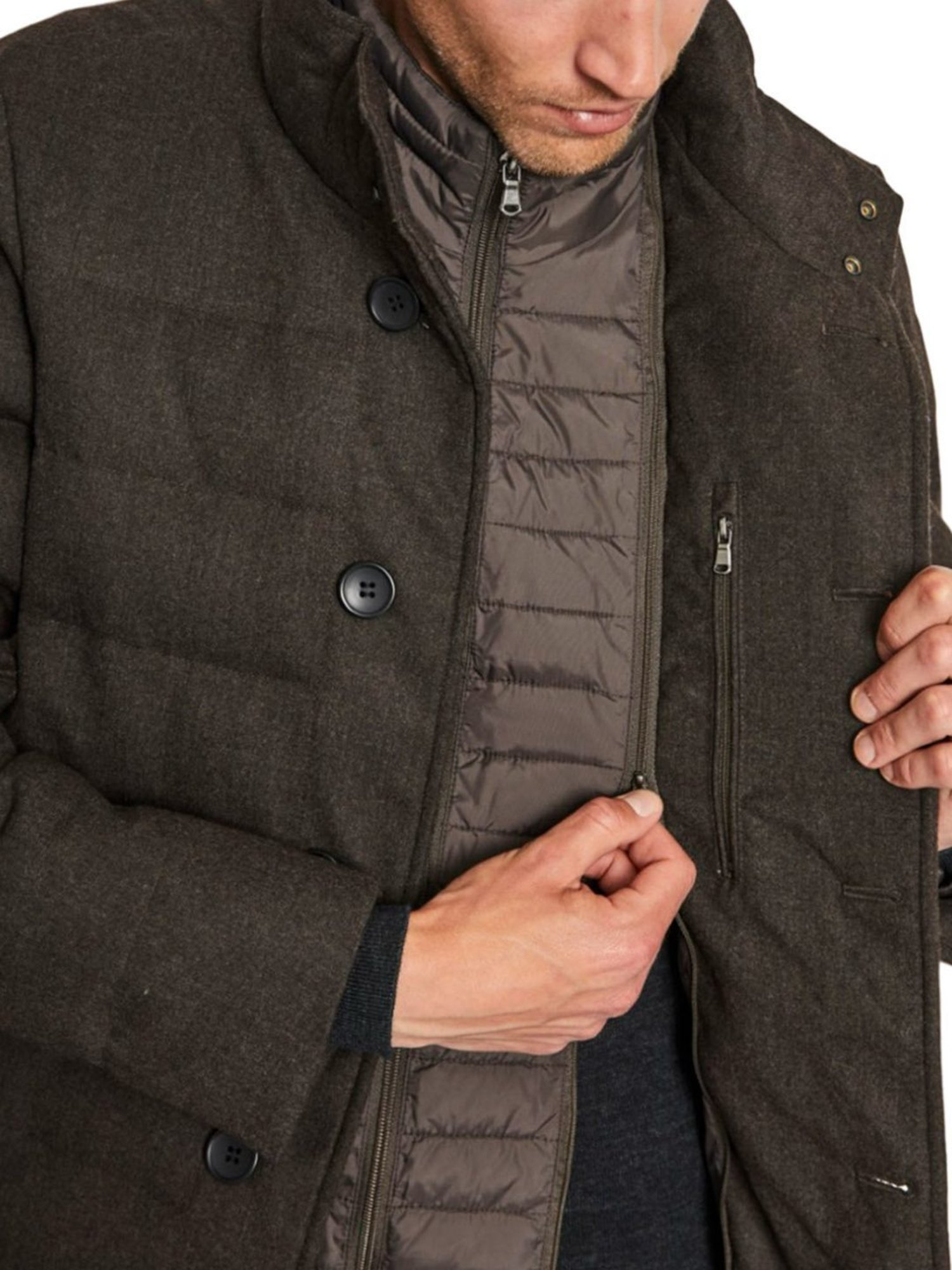 Bruun & Stengade Brown Regular Fit Coats