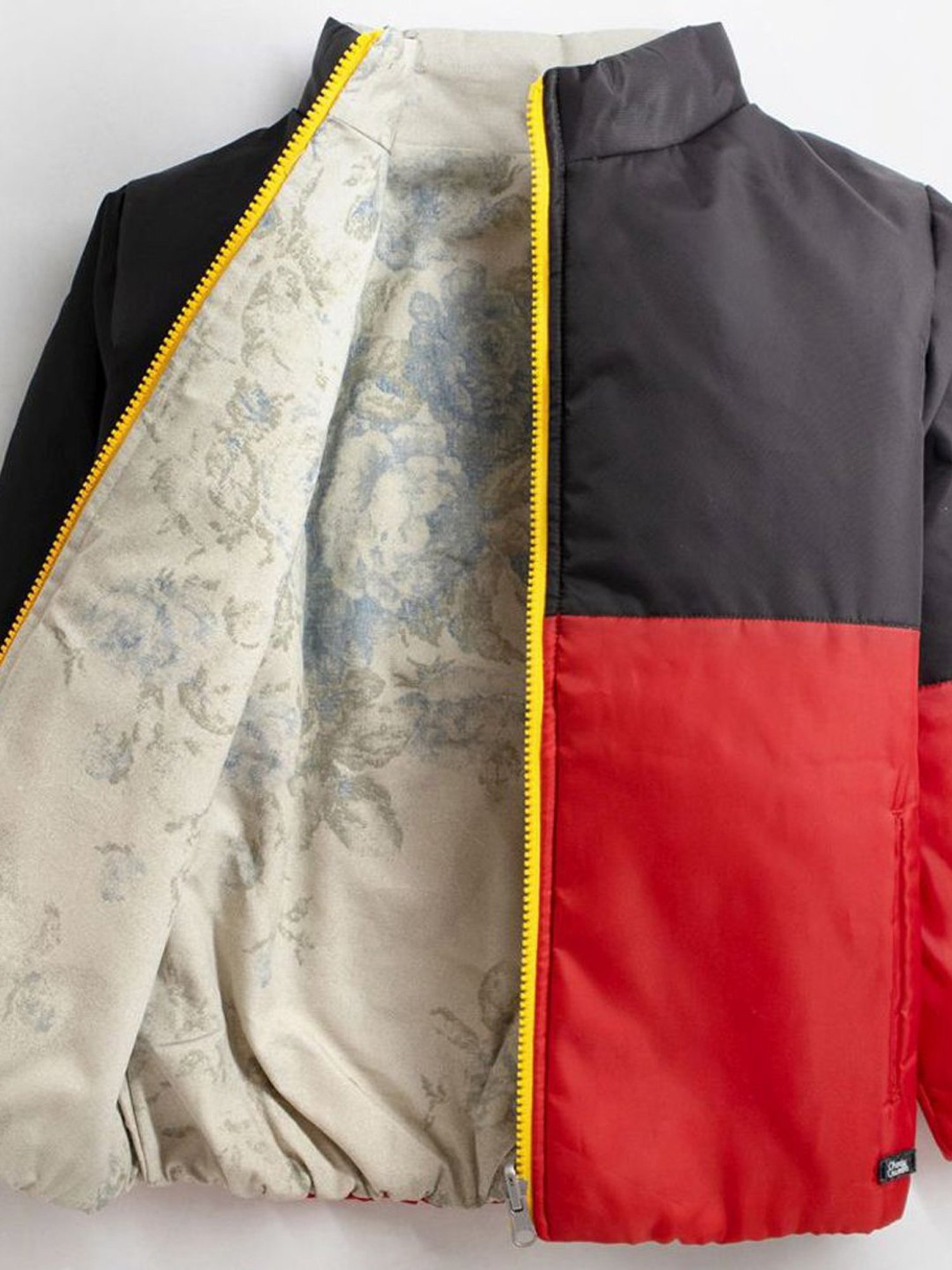 Allen Solly Junior Navy & Green Color Block Full Sleeves Jacket