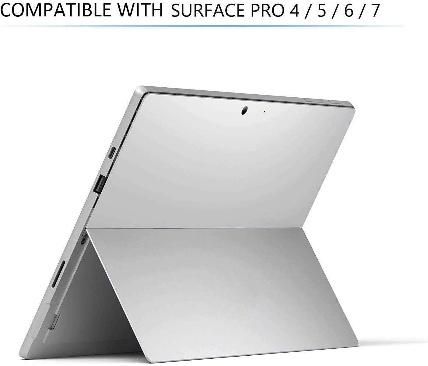 Jelly Comb Backlit Keyboard Case for Microsoft Surface Pro 4/5/6/7 Removable Rechargeable Keyboard with 7-Color Backlight for Microsoft Surface pro 4/5/6/7 Black