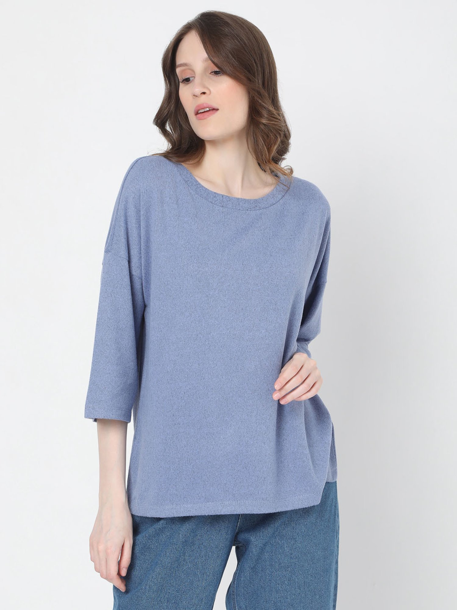 Vero Moda Blue Regular Fit Pullover