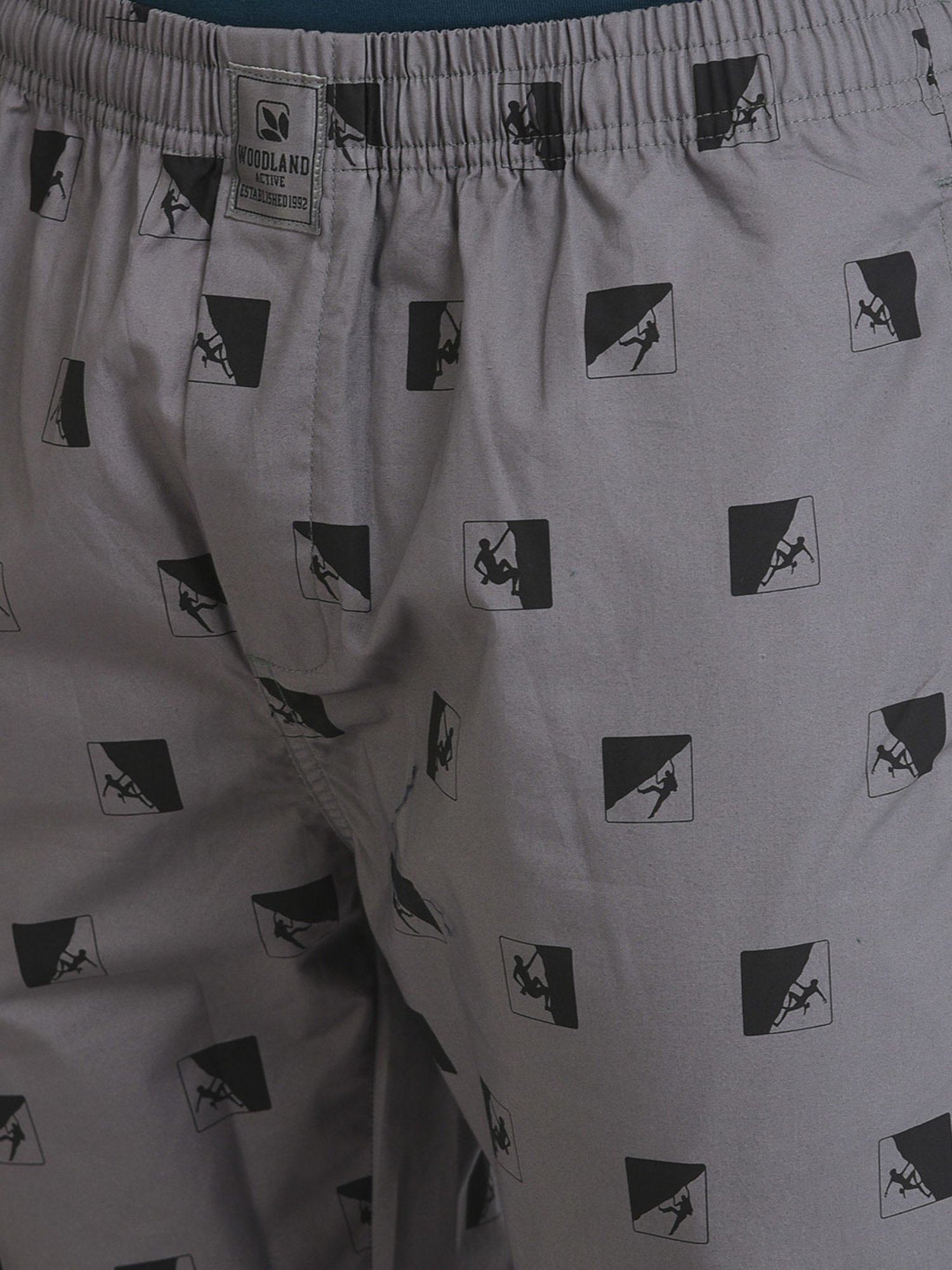 Woodland Dark Grey Printed Pyjamas