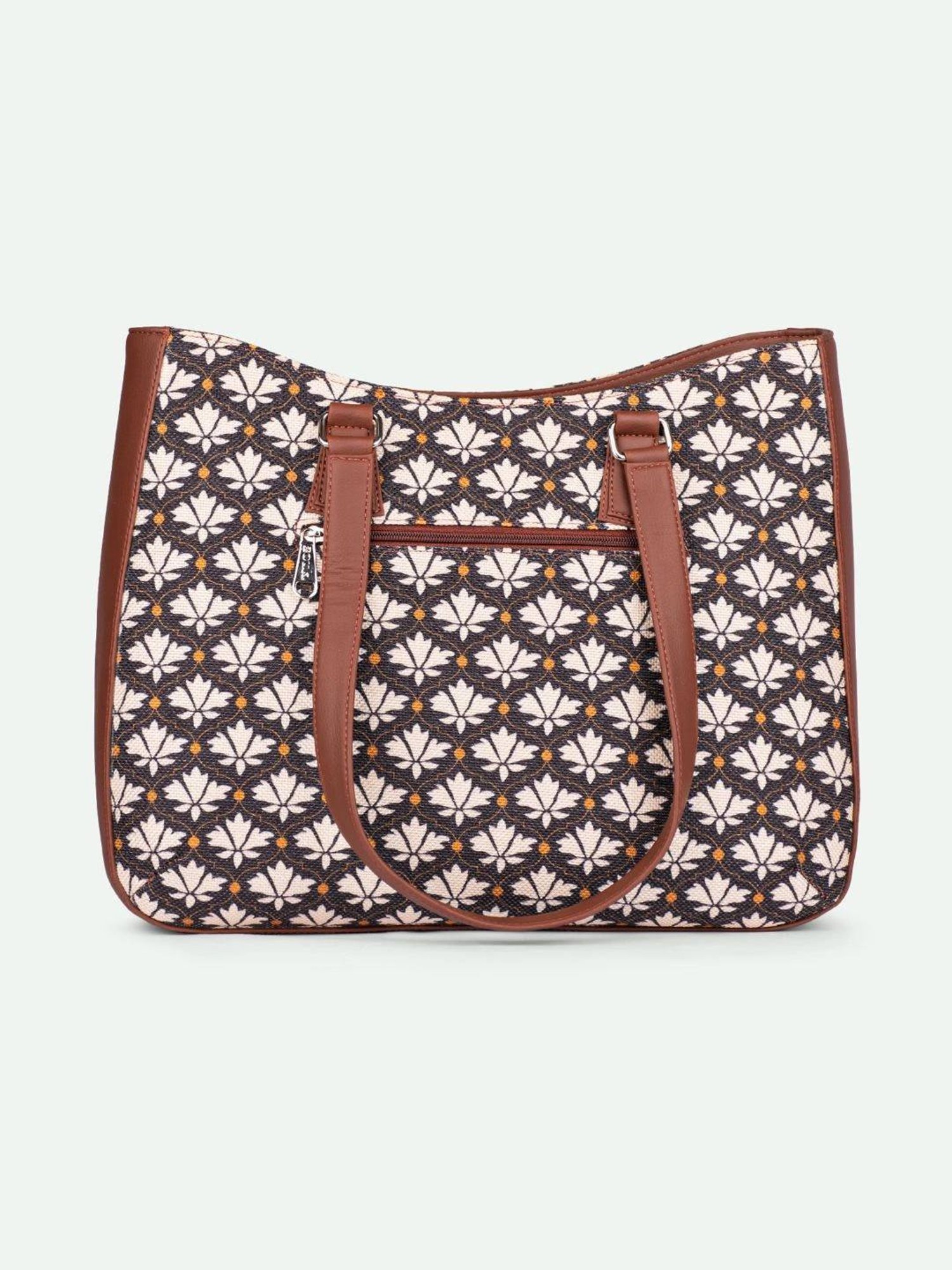 ZOUK Bidri Kaiser Printed Tote Handbag