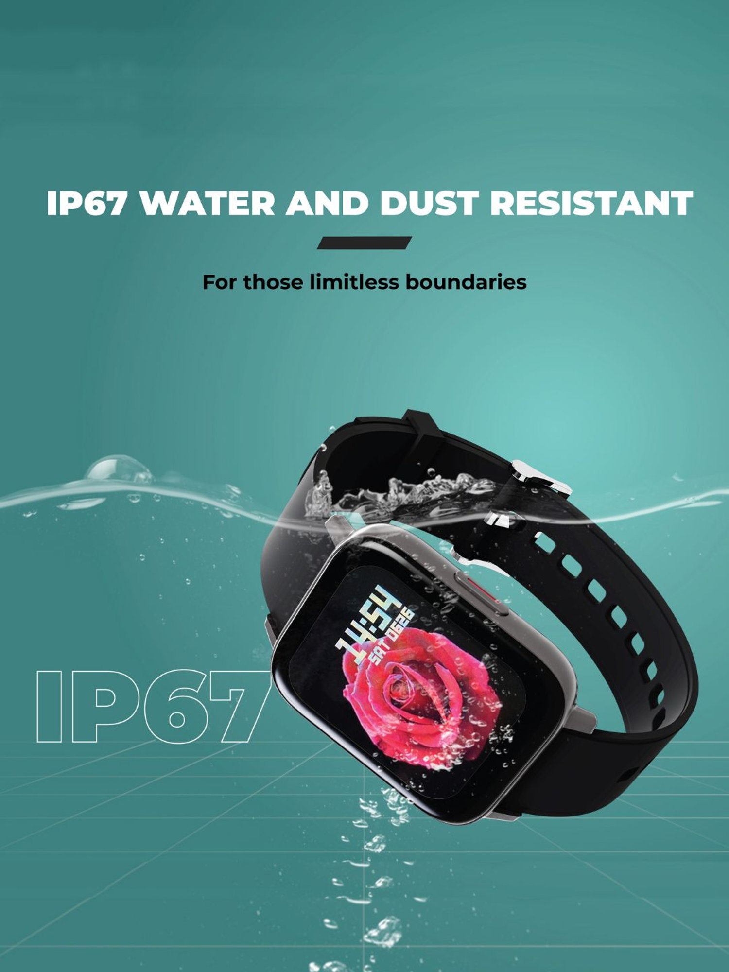 Hammer Pulse 3.0 SpO2 Bluetooth Calling Smartwatch (Black/Grey)