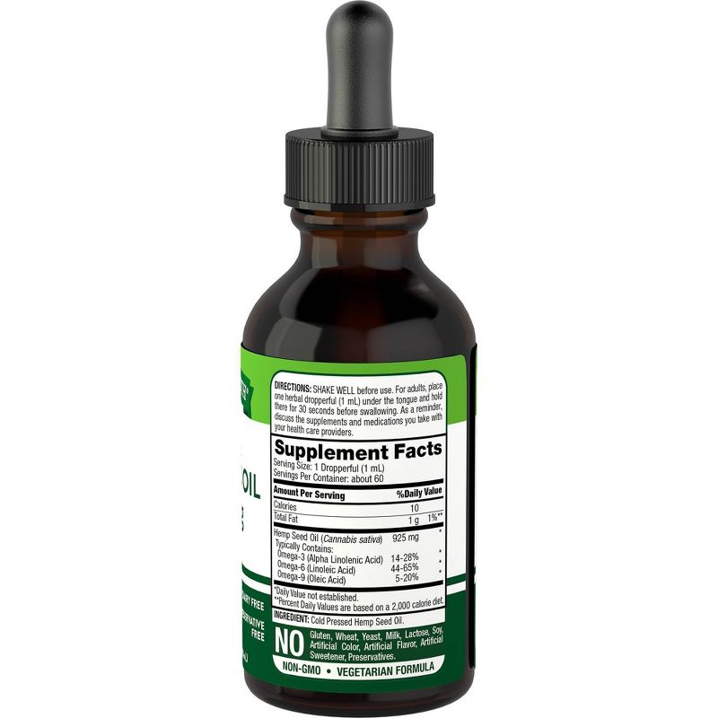 Nature's Truth Hemp Seed Oil - 2 fl oz