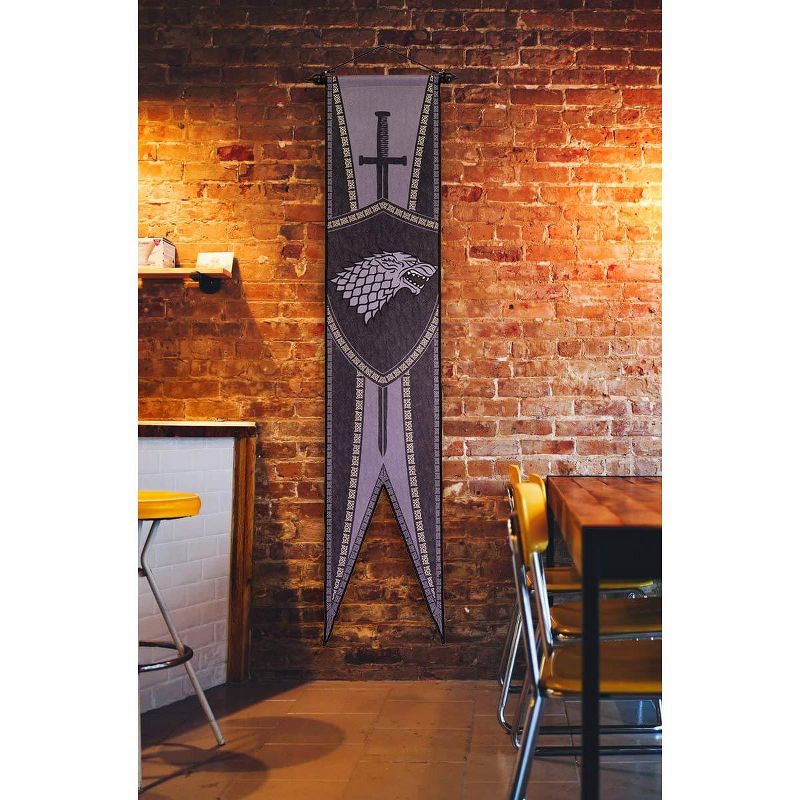 Calhoun Sportswear Game of Thrones 19.25"x60" House Stark Felt Wall Banner