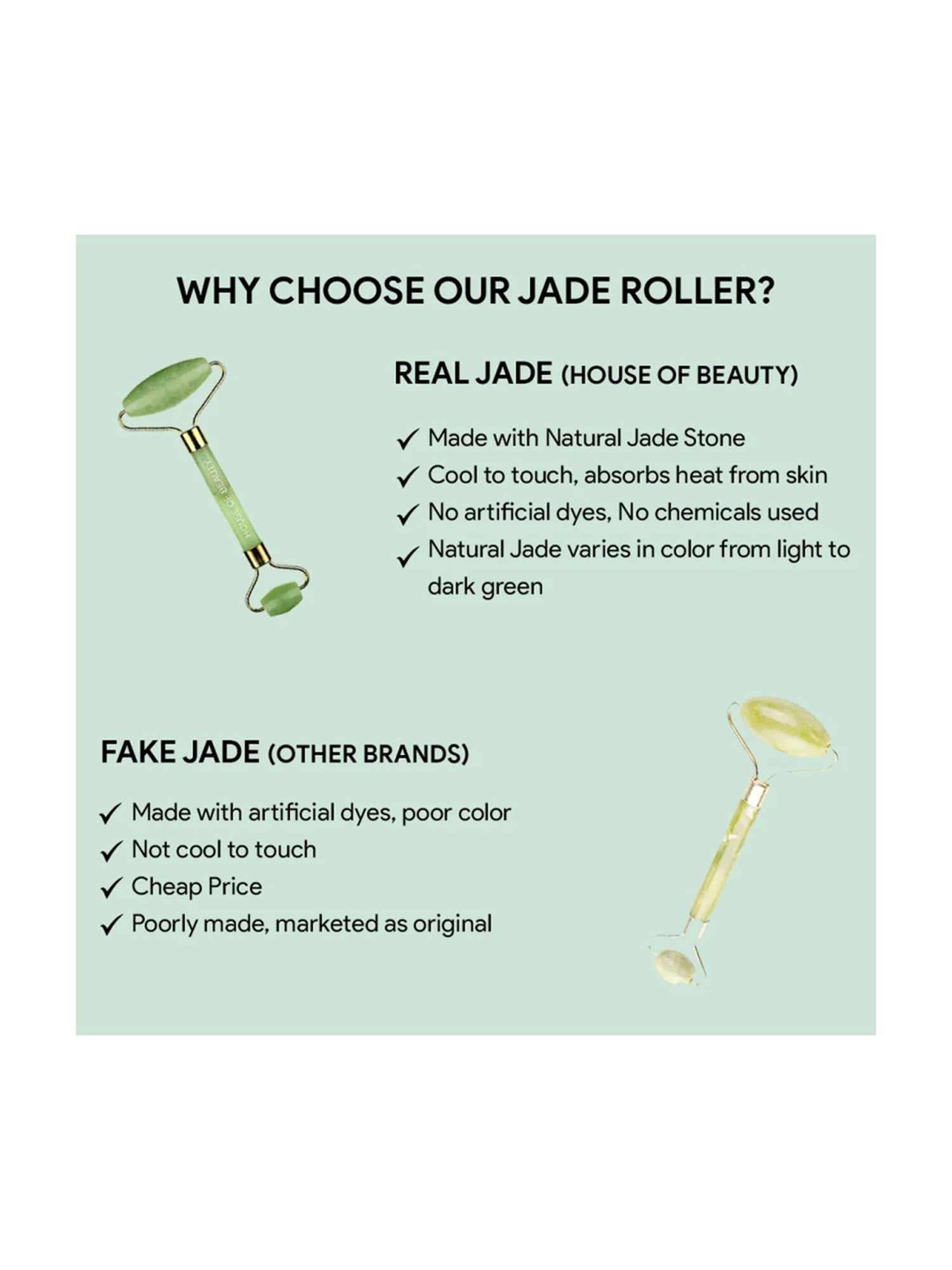 House of Beauty Jade Roller Kit