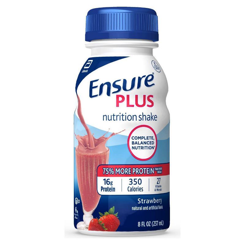 Ensure Plus Nutritional Shake - Strawberry - 6pk/8 fl oz