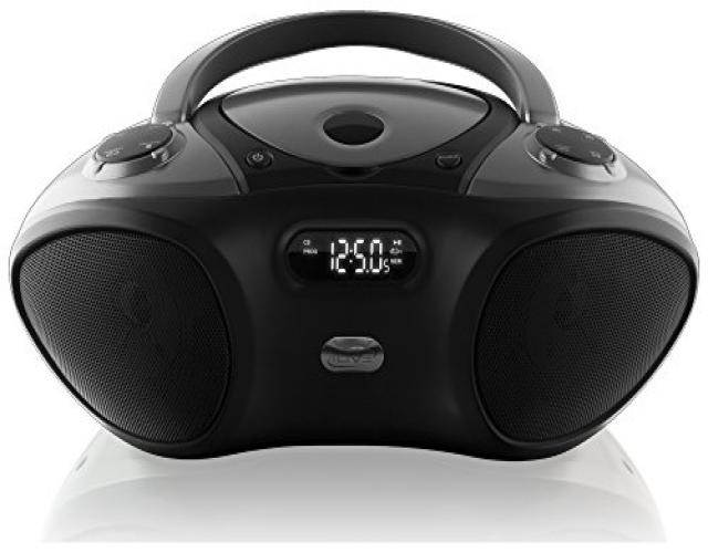 ilive boombox bluetooth speaker with cd player and fm radio black