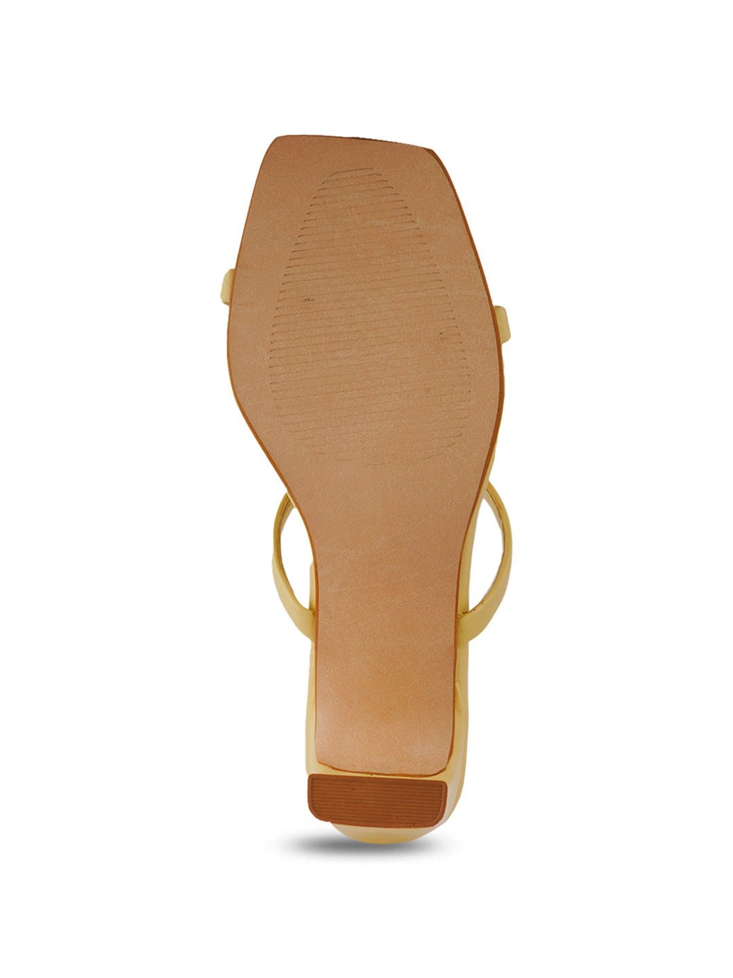Scentra Women's Yellow Casual Sandals