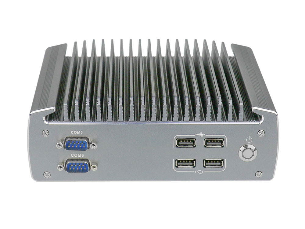 Partaker Industrial Fanless Mini Computer Intel Celeron 3855u Dual Core 2 Lan Noiseless Mini PC Support 3G 4G SIM Card 8GB Ram 512GB SSD
