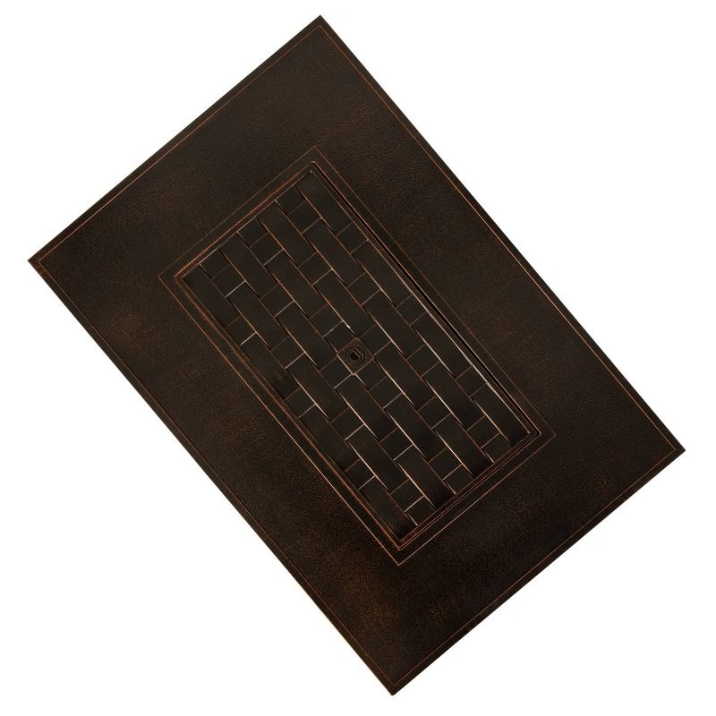 DeckMate 30371 Avondale Outdoor Backyard Patio Portable Steel Fire Bowl Fire Pit, Antiqued Copper Finish