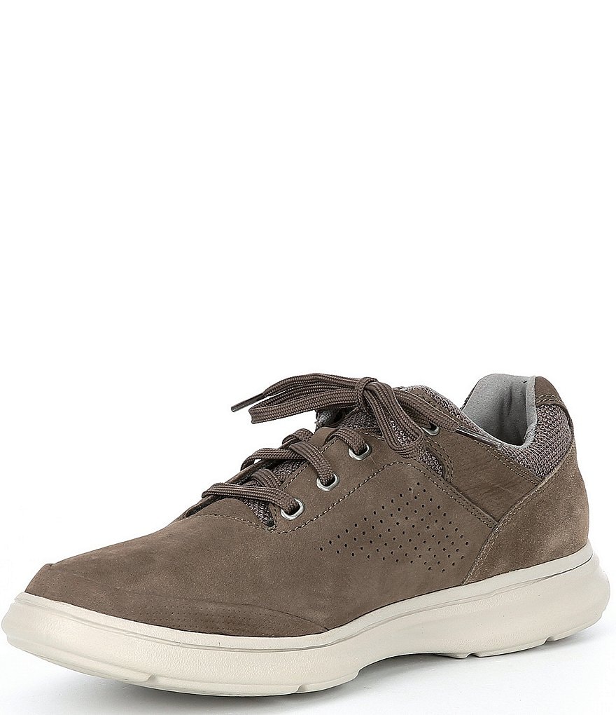 Rockport Men's Zaden UBal Suede Embossed Lace-Up Oxfords