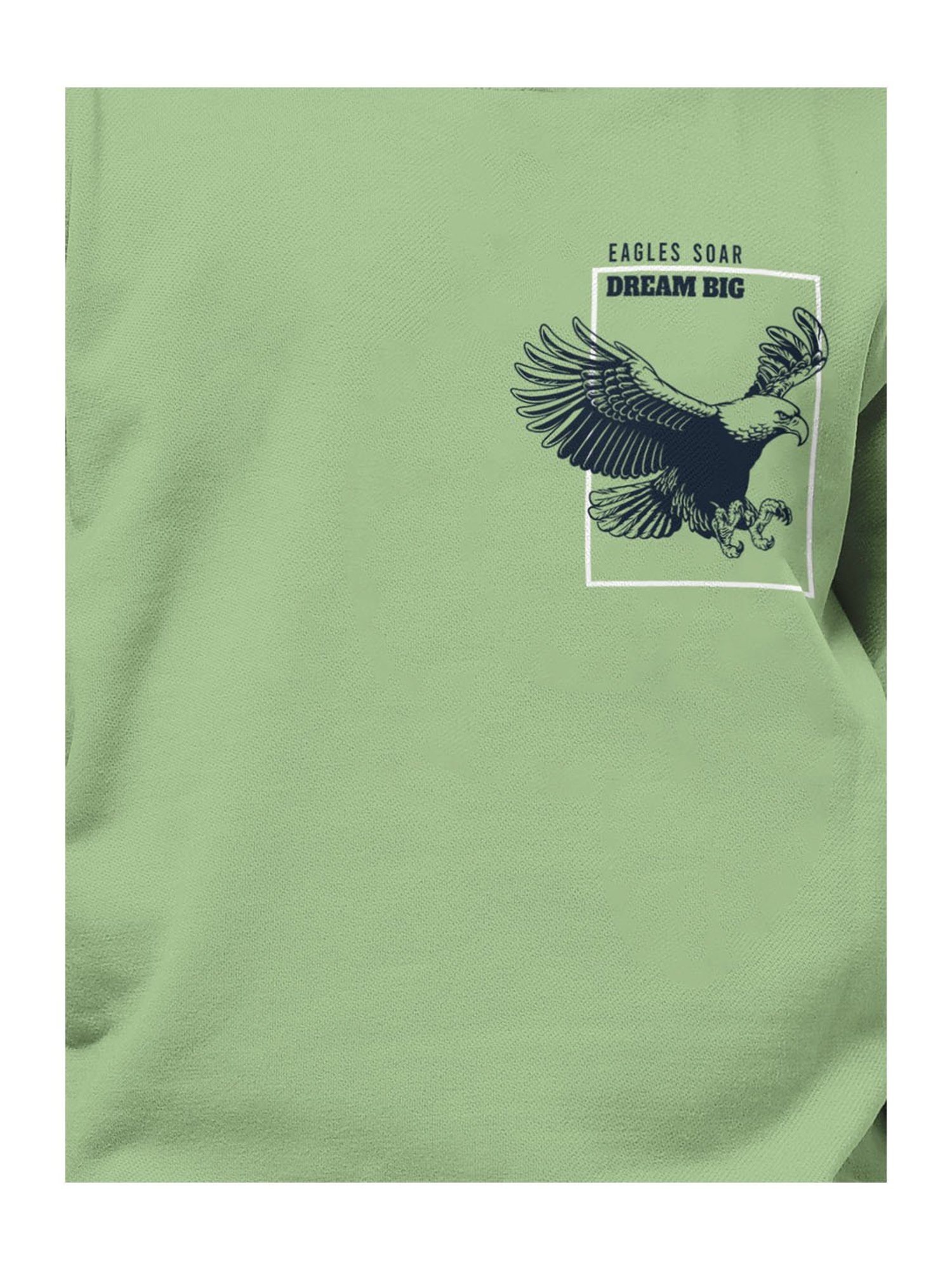 HELLCAT Green Printed Full Sleeves T-Shirt