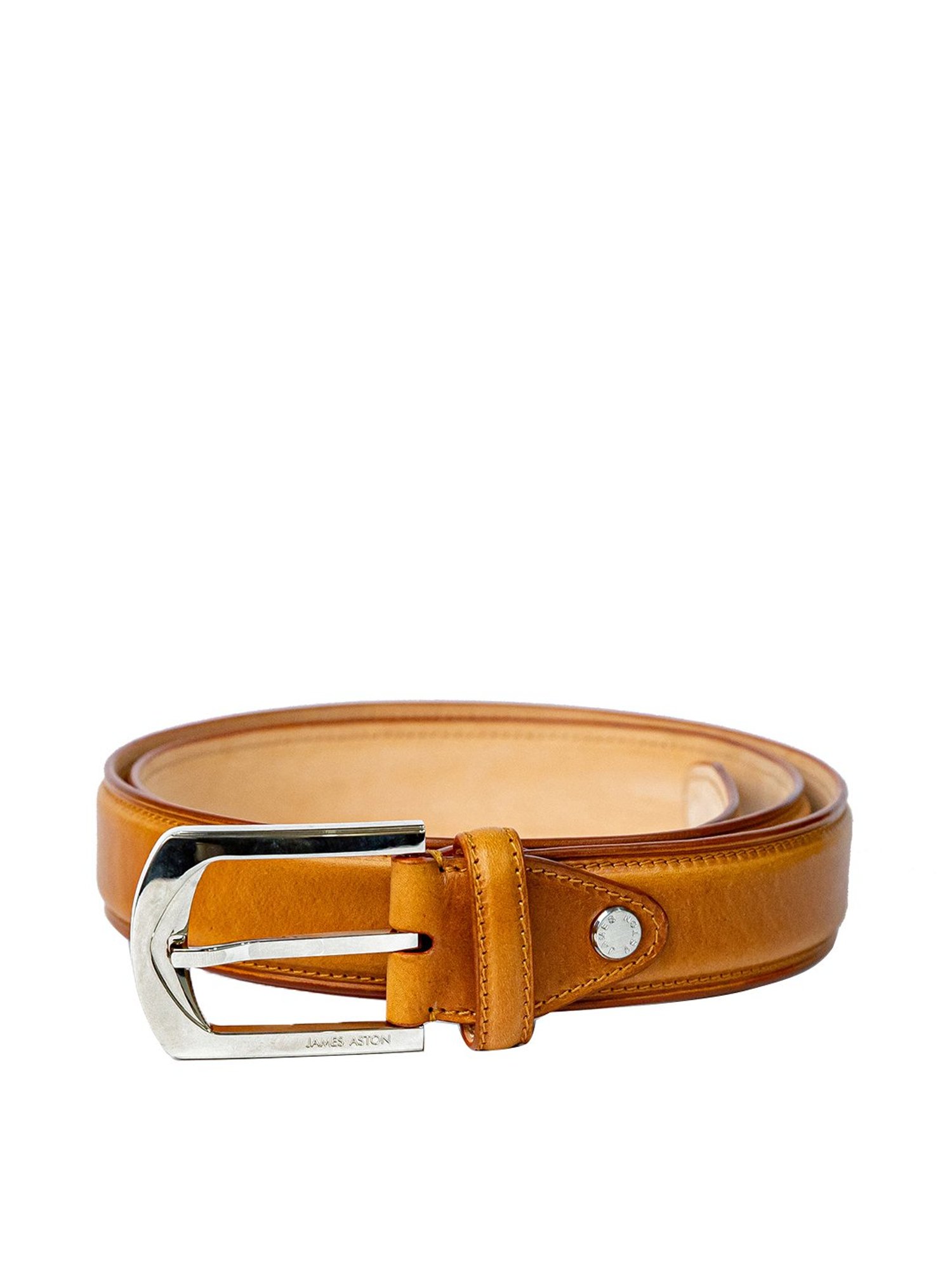 James Aston Tan Leather Waist Belt for Men