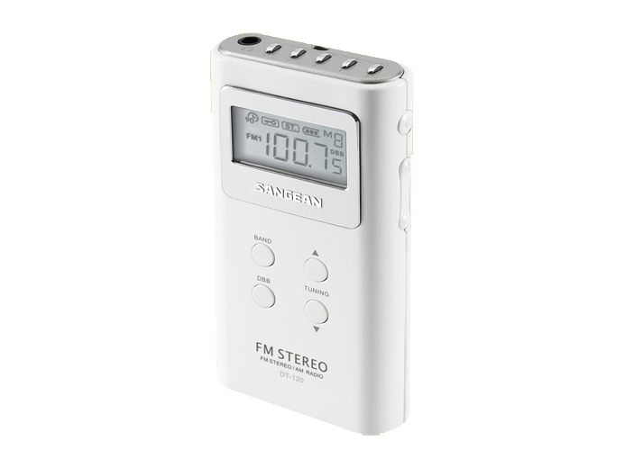 Sangean FM-Stereo/AM PLL Synthesized Pocket Radio DT-120