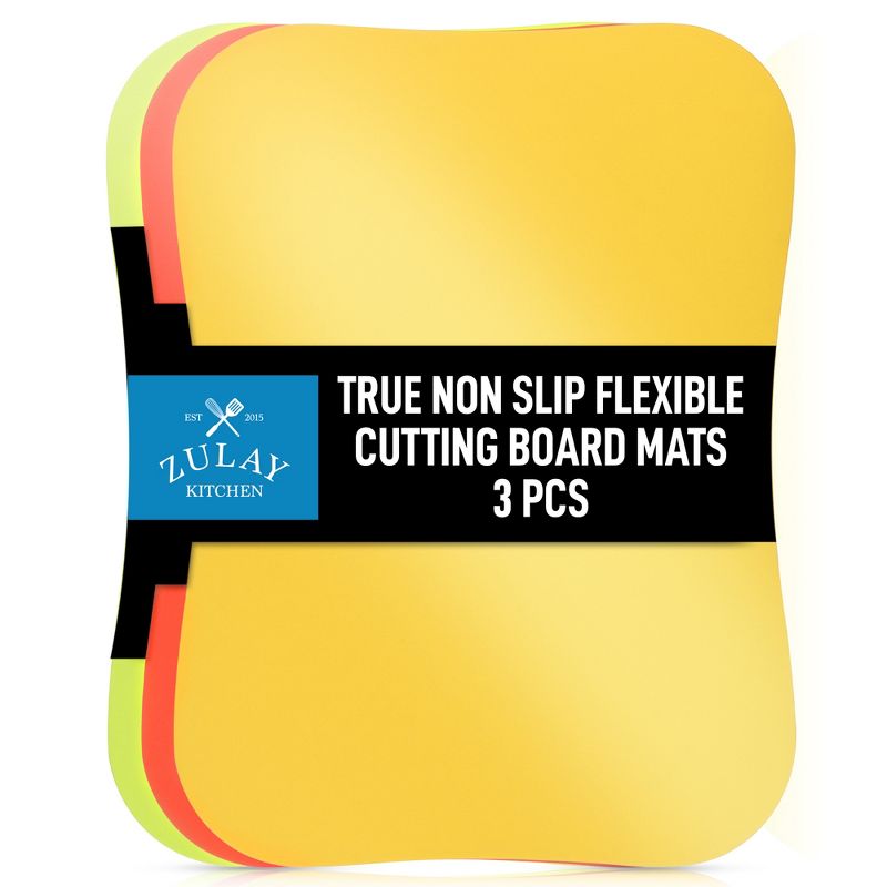 Zulay Kitchen Extra Thick Flexible Cutting Board Mats