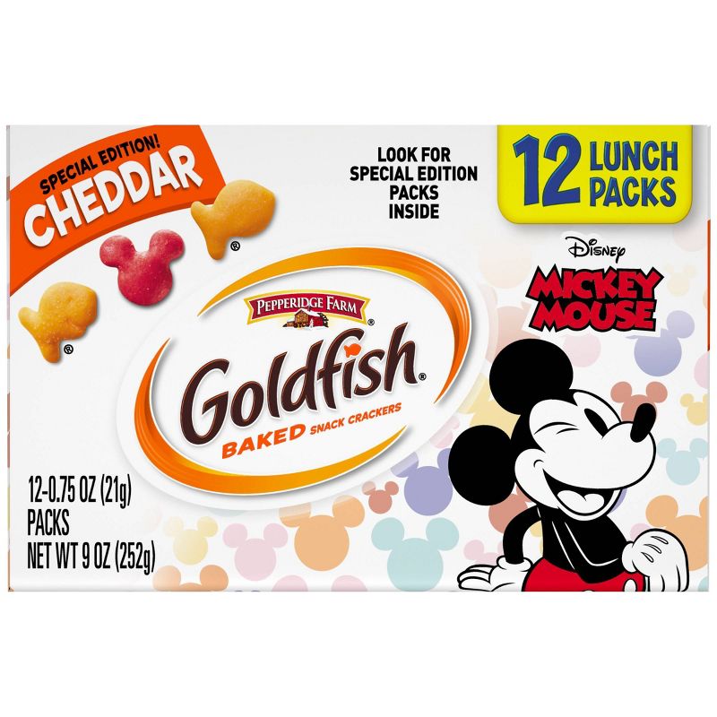 Pepperidge Farm Goldfish Mickey Mouse Cheddar - 9oz/12ct