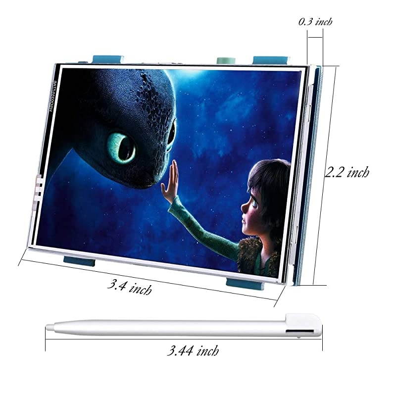 for Raspberry PI 3 Generation TFT Touch Screen 35 inch TFT LCD Display Monitor Support All Raspberry PI System Video Movie Play Arcade Game HDMI Audio Input SC6A