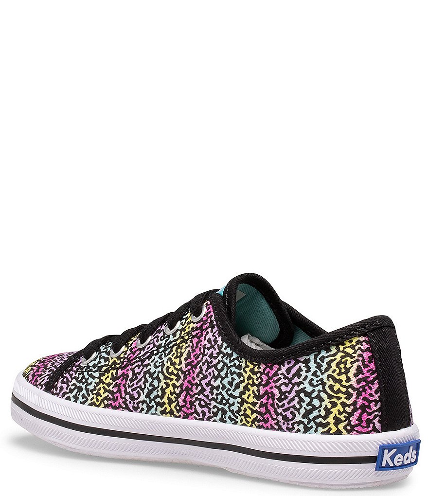 Keds Girl's Kickstart Notebook Print Rainbow Lace-Up Sneakers (Toddler)