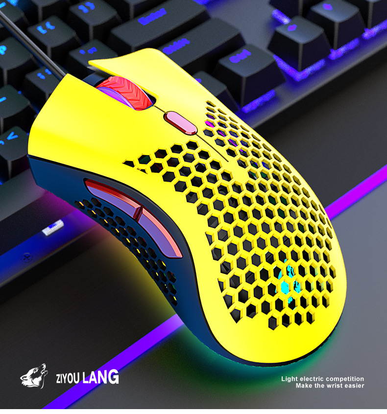M7 E-sport Hollow Mouse Lightweight Gaming Mouse