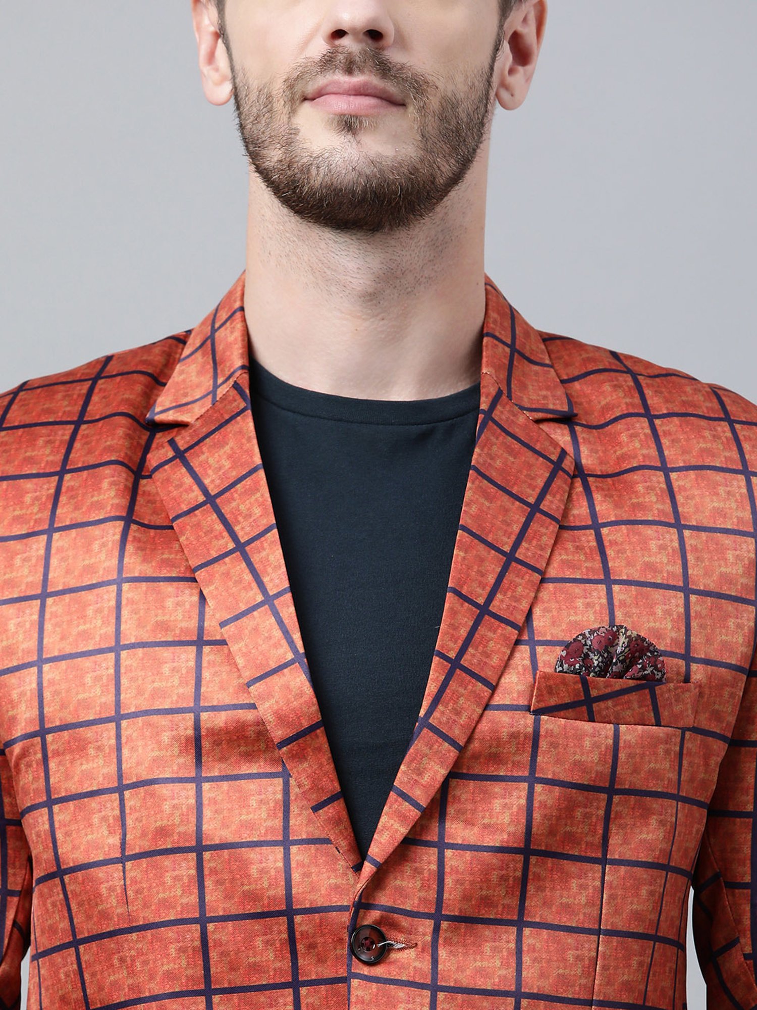 Louis Philippe Light Blue Regular Fit Blazer